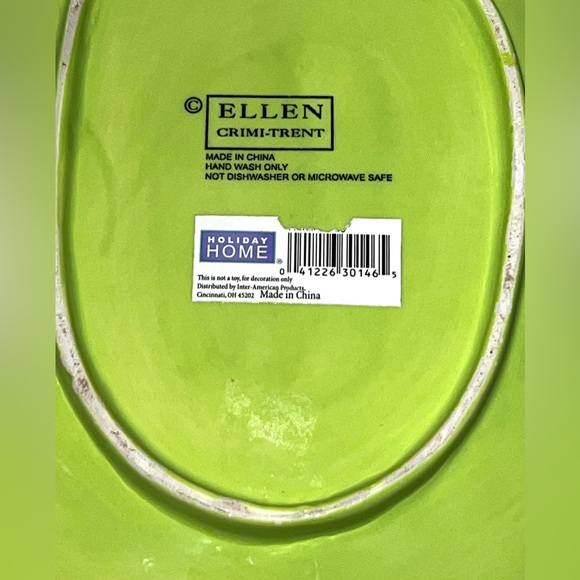 Ellen Crimi-Trent Frog Plate Platter Dish - Picture 5 of 6